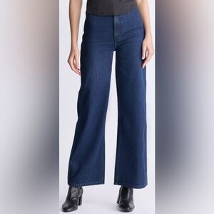 Buffalo David Bitton Dark Blue Wide Leg Jeans